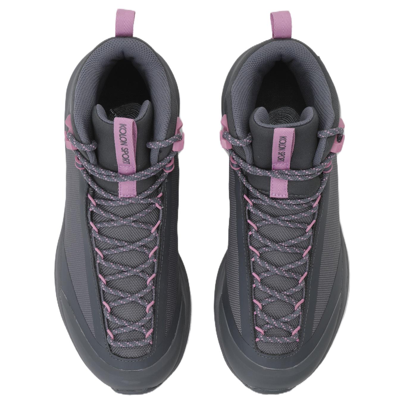 KOLON SPORT Slip Resistant Abrasion Resistant Low top Hiking Shoes Women’s Gray Pink