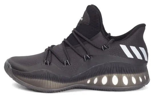Adidas Crazy Explosive Comfortable Slip Resistant, Abrasion Resistant, Lightweight Low top Basketball Shoes Men's Black