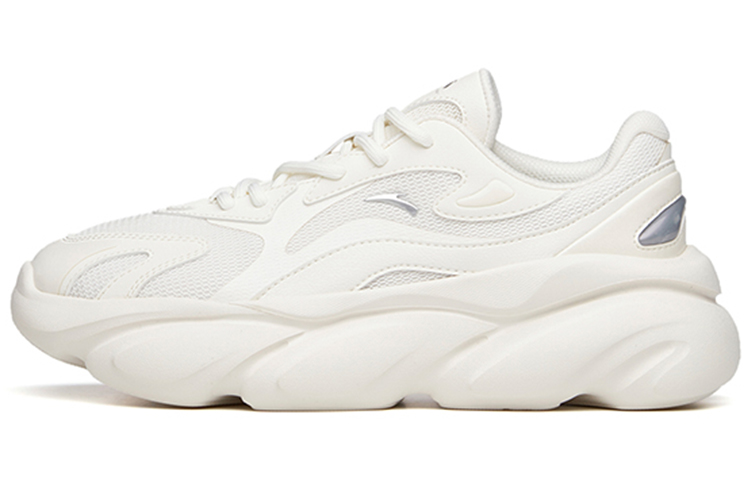Anta Life Collection Cat Paw Slip Resistant Abrasion Resistant Low top Chunky Sneakers Women's Ivory White