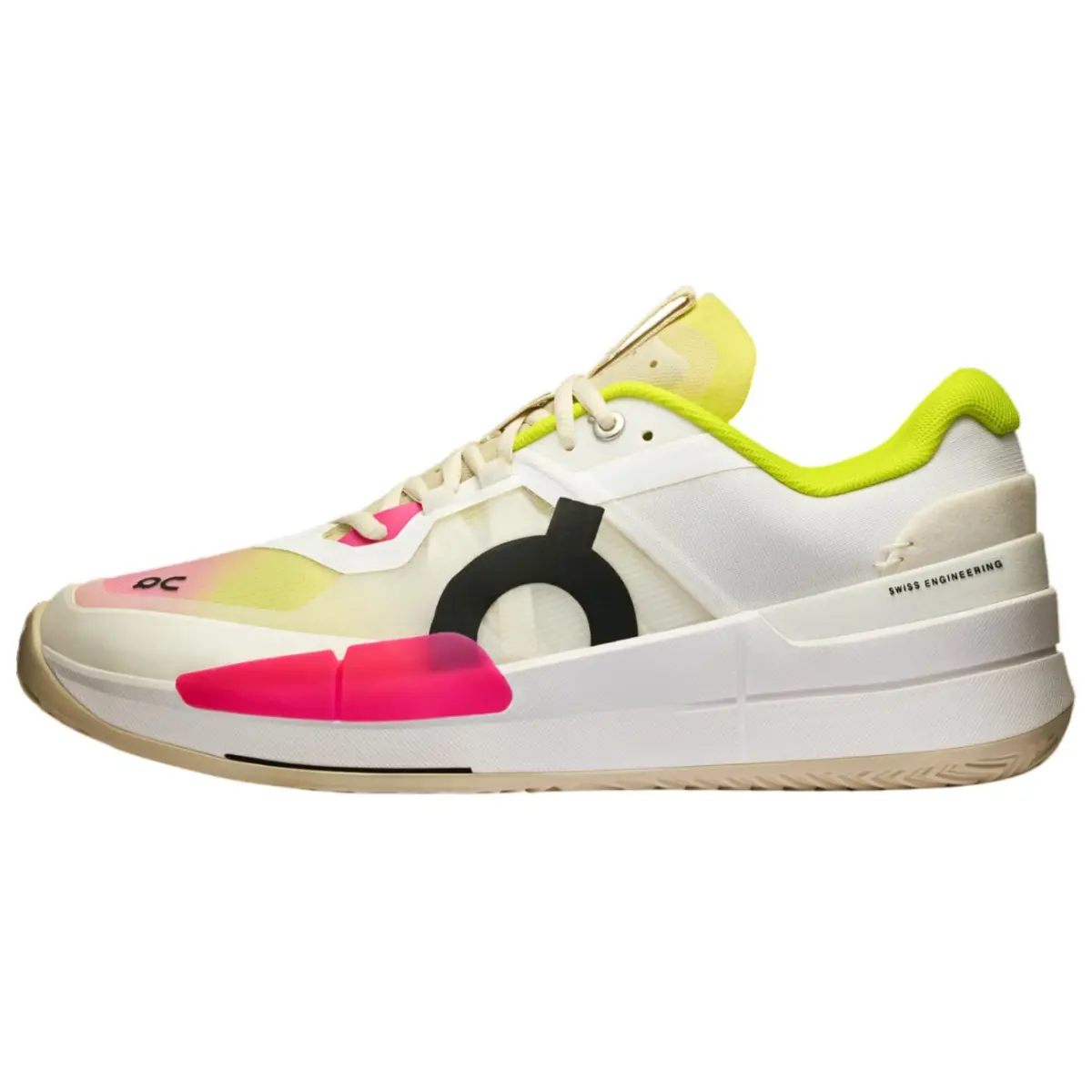 On THE ROGER Pro 2 Comfortable Low top Tennis Shoes Men's White Yellow