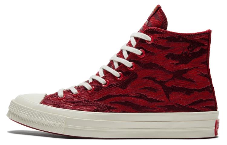 Кеды Converse Converse 1970s chuck taylor all star (бордовые с тигровым принтом)