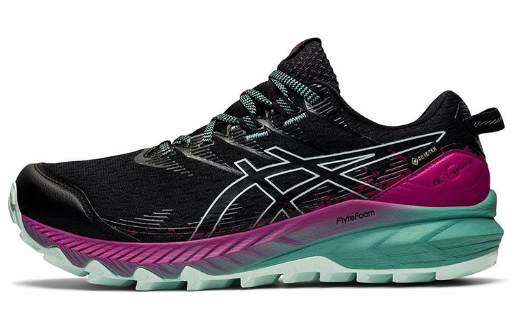ASICS Gel Trabuco 10 Gore Tex Black Soothing Sea Berry Women's