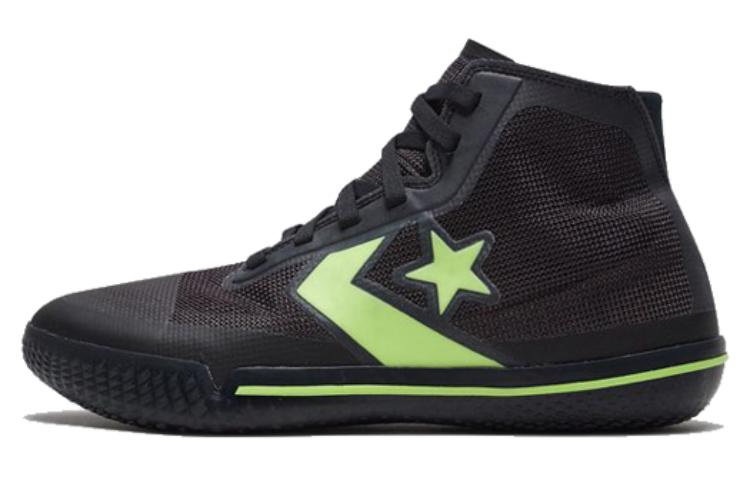 Кеды Converse All Star BB HyperBrights (черно-зеленые) — Чёрный / зелёный — фото 1