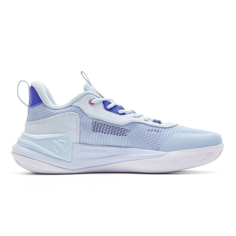 PEAK Slip Resistant, Abrasion Resistant, Breathable Low Top Basketball Shoes Men’s Light Blue