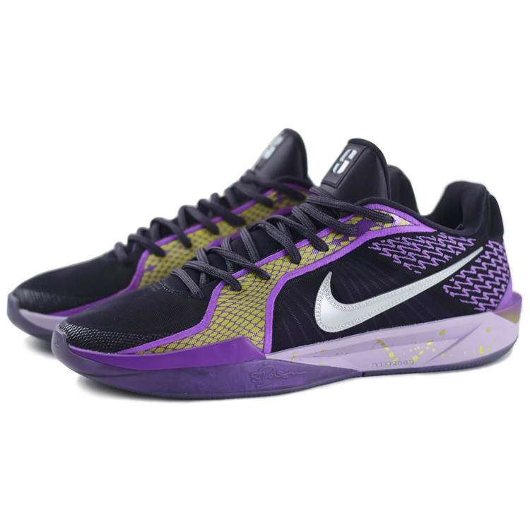 Nike Sabrina 2 Cushioning, Wear Resistant Low top Basketball Shoes Unisex Purple Silver