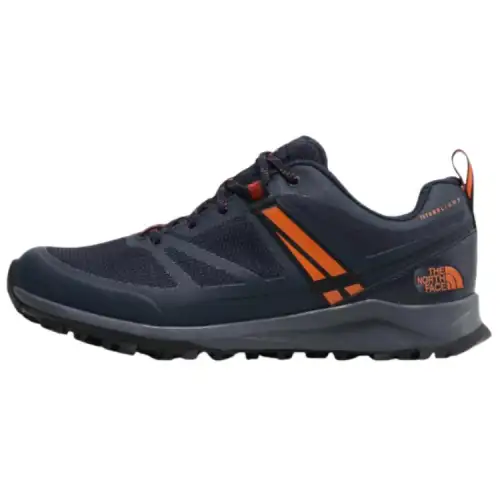 THE NORTH FACE Slip Resistant Abrasion Resistant Low top Mountaineering Shoes Men's Blue