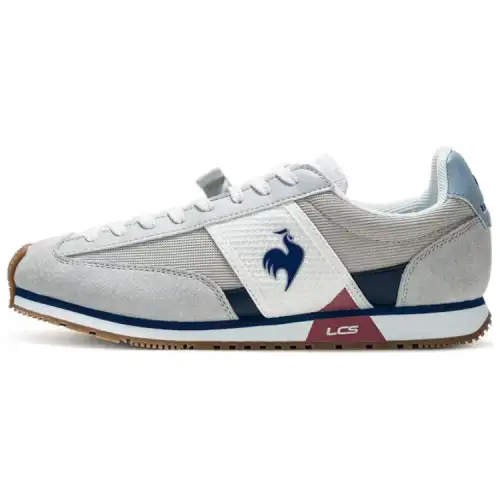 Le Coq Sportif Slip Resistant And Breathable Slip Resistant And Breathable Low top Cycling Shoes Men's Gray White