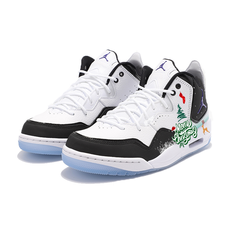 Jordan Courtside 23 Slip Resistant Abrasion Resistant Mid top Vintage Basketball Shoes Women’s Black