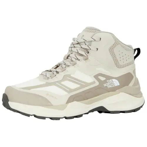 THE NORTH FACE Slip Resistant Abrasion Resistant Mid top Hiking Shoes Women's Light Beige