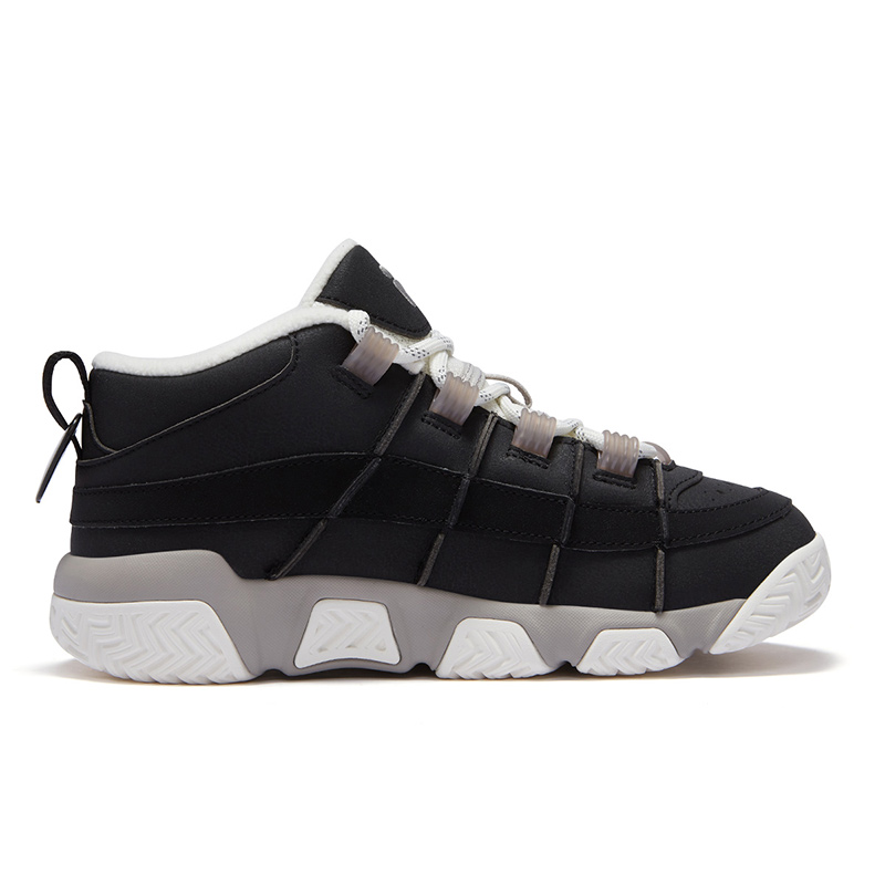 FILA FUSION BUSTER Puffy Shoes Abrasion Resistant Mid top Vintage Basketball Shoes Women’s Black White
