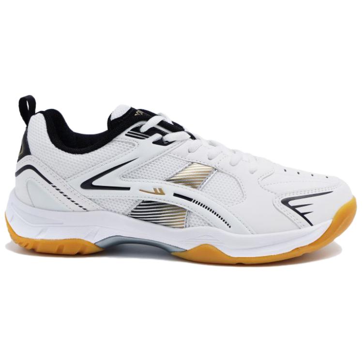 Warrior Cushioning Abrasion Resistant Breathable Low top Badminton Shoes Unisex White