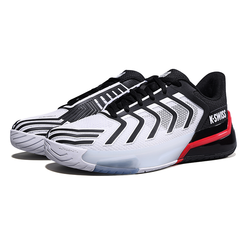 K·SWISS ULTRASHOT 4 Abrasion Resistant Low top Tennis Shoes Unisex Black White