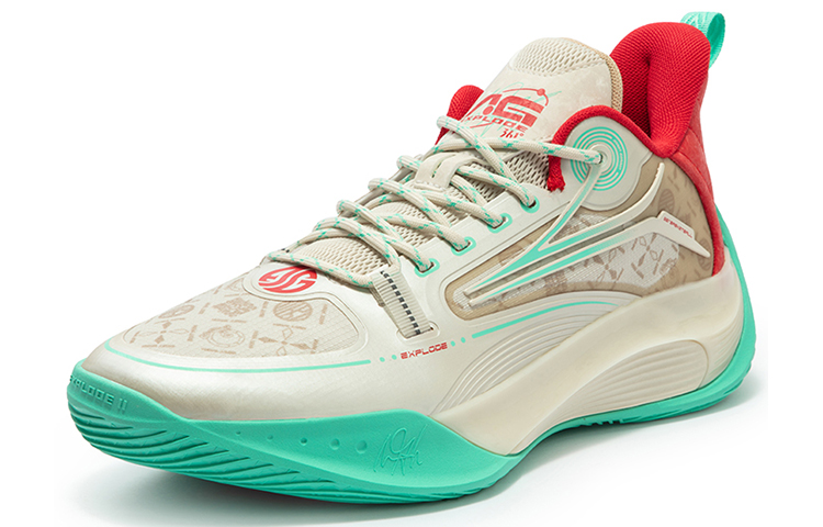 361° AG Sparkling 2.0 Cushioning Slip Resistant Low top Basketball Shoes Men’s Oat Milk