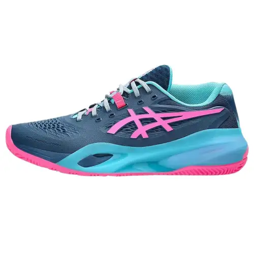 ASICS Gel Resolution X Padel Mako Blue Hot Pink