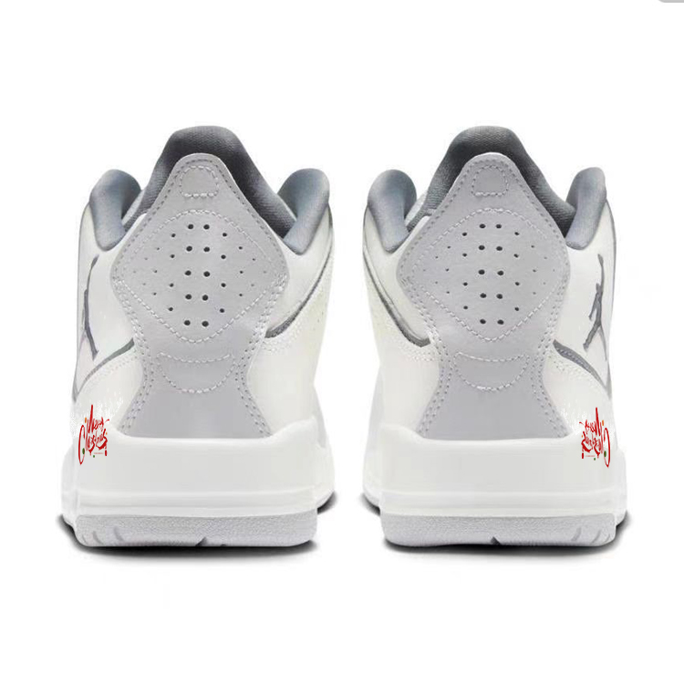 Jordan Courtside 23 Slip Resistant, Abrasion Resistant, Lightweight Mid top Vintage Basketball Shoes Men’s Gray