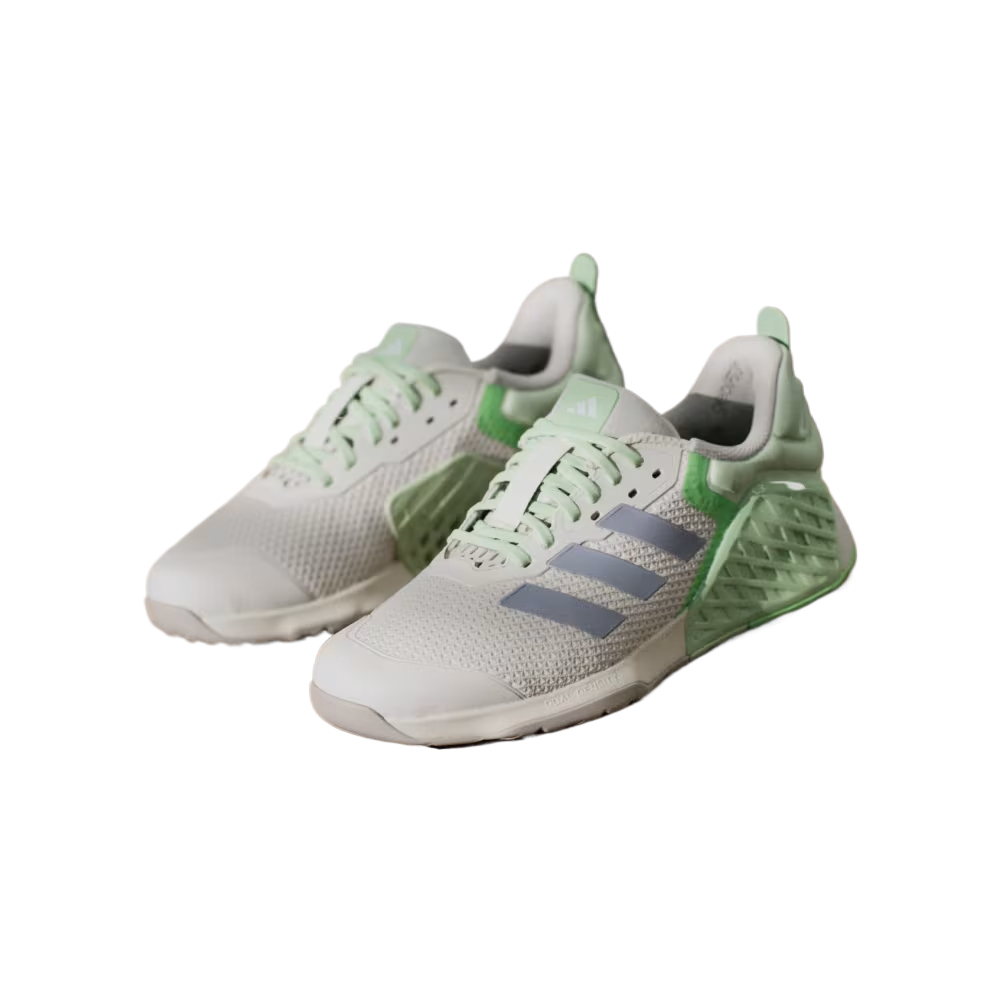 Dropset Wmns Adidas 3 ‘Halo Silver Semi Green Spark’
