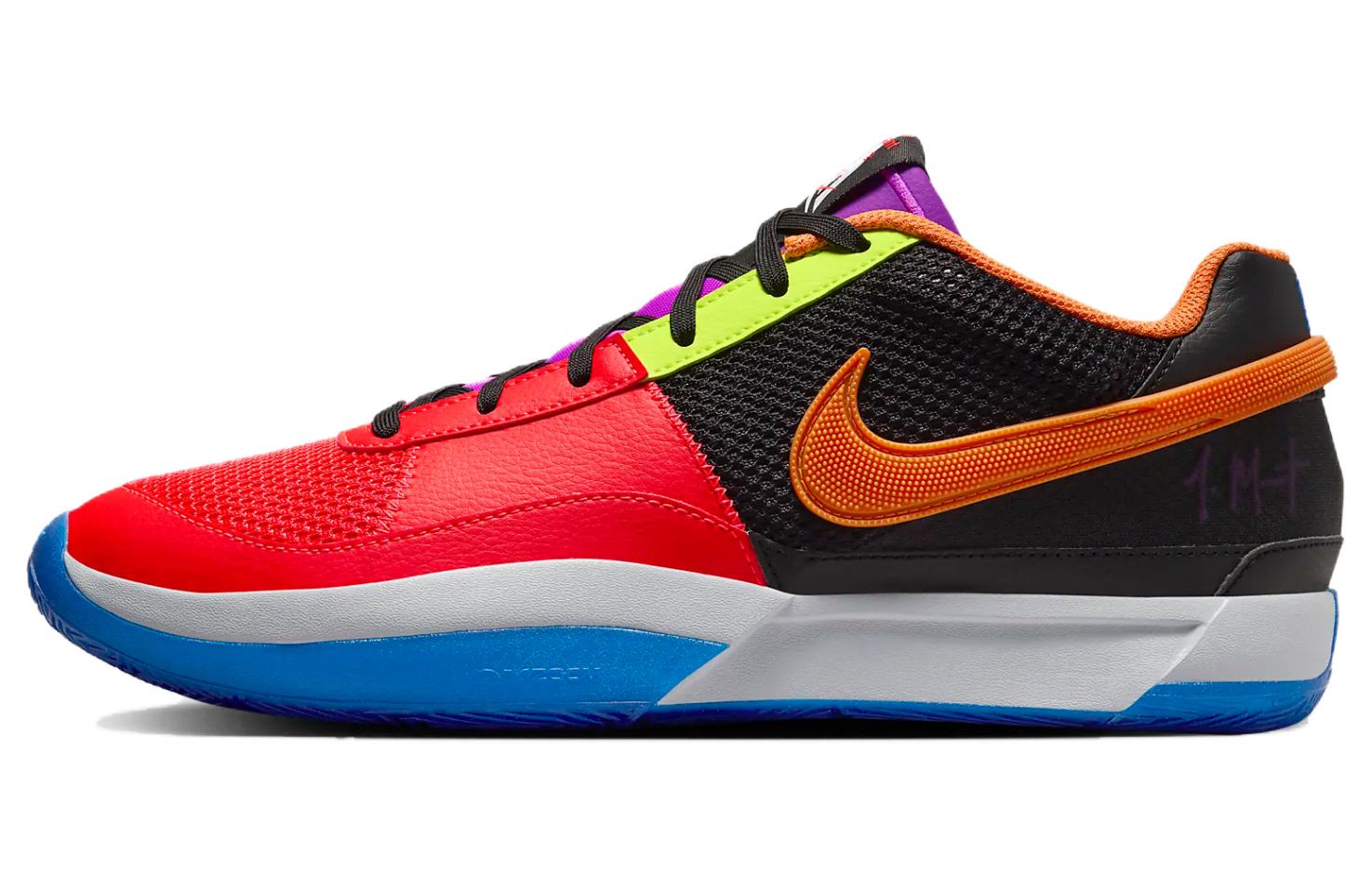 Nike Ja 1 Morant Generation Asw Ep Fashionable and Versatile Low-top Basketball Shoes Men's Red Orange Blue Domestic Version