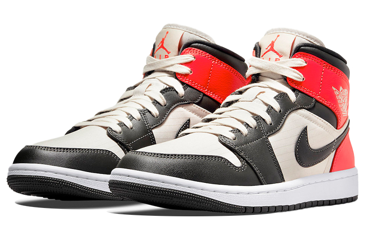 Jordan 1 Mid Newsprint Light Orewood Brown Women’s