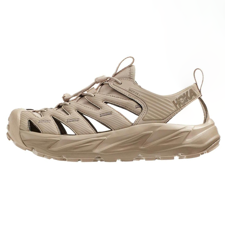 HOKA ONE ONE Hopara series Hopara simple casual hollow breathable and wear-resistant river sandals same style for men and women Khaki color