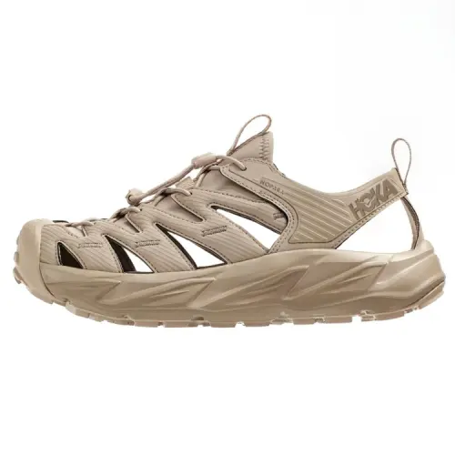 HOKA ONE ONE Hopara series Hopara simple casual hollow breathable and wear-resistant river sandals same style for men and women Khaki color