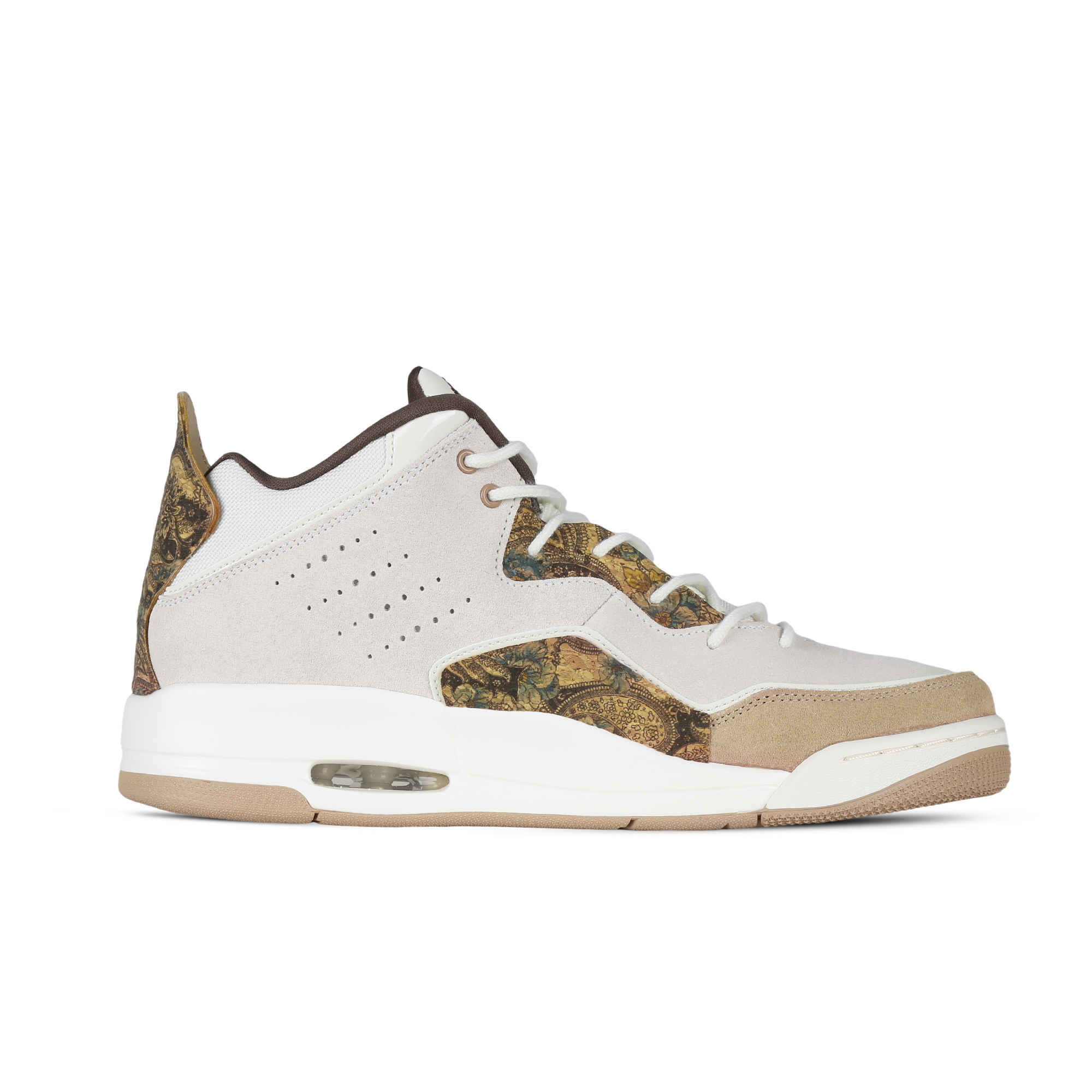 Jordan Courtside 23 Dream Return To Dunhuang 2.0 Abrasion Resistant Mid top Vintage Basketball Shoes Men’s Brown White