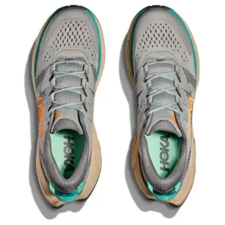 HOKA ONE ONE SKYLINE FLOAT X Soft And Comfortable Slip Resistant Abrasion Resistant Low top Hiking Shoes Men’s Gray