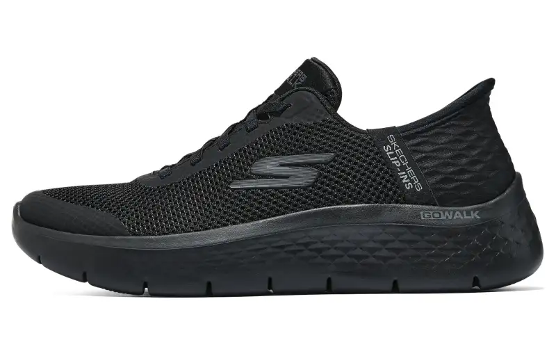 Skechers Abrasion Resistant Low top Walking Shoes Women's Black