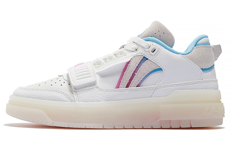 Li Ning Rookie Trendy Low top Vintage Basketball Shoes Women's Ecru