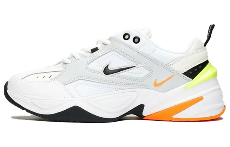 Nike M2K Tekno Low top Chunky Sneakers Unisex White Orange Yellow