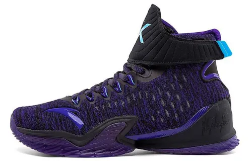 Anta KT3 KT High top Performance Basketball Shoes Men's Black Purple