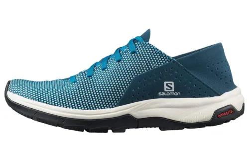 SALOMON Reelax Moc 6.0 Tech Lite W Abrasion Resistant Low top Hiking Shoes Women's Blue