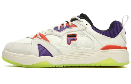 FILA FUSION KICKDX Smash Pack Sports Low top Vintage Basketball Shoes Men's White Purple
