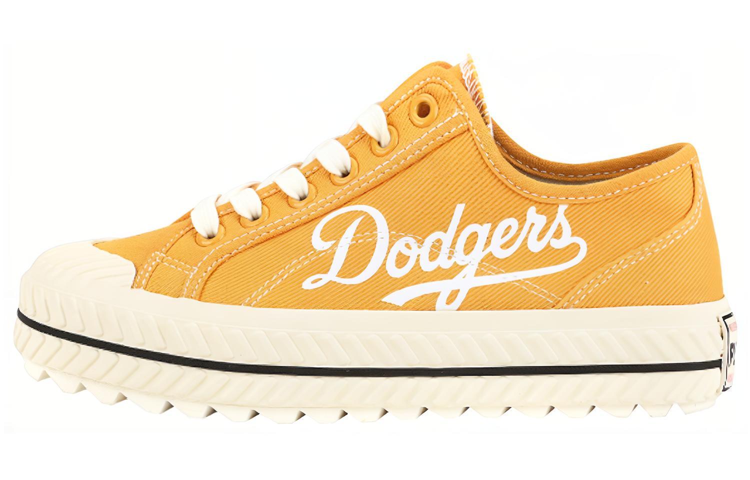 MLB Playball New Chunky Slip Resistant, Abrasion Resistant, Lightweight Low top Canvas Shoes Unisex Yellow