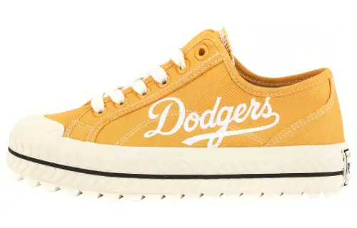 MLB Playball New Chunky Slip Resistant, Abrasion Resistant, Lightweight Low top Canvas Shoes Unisex Yellow