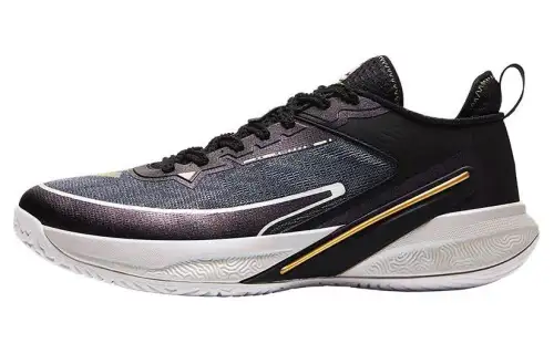 Peak volleyball shoes, versatile and comfortable, shock-absorbing and wear-resistant, low-top training shoes, men's black gold