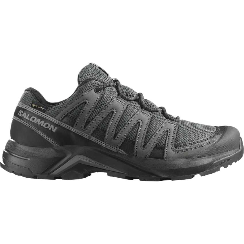 SALOMON X Adventure Leather Low top Mountaineering Shoes Men’s Black Gray