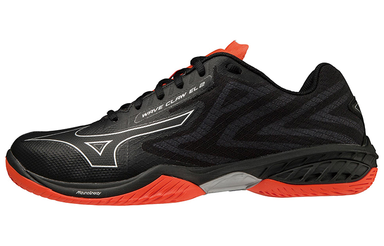 Mizuno Wave Claw Badminton Shoes Unisex Low Top Black/Red