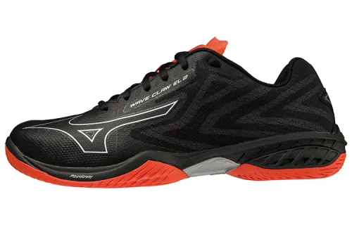 Mizuno Wave Claw Badminton Shoes Unisex Low Top Black/Red