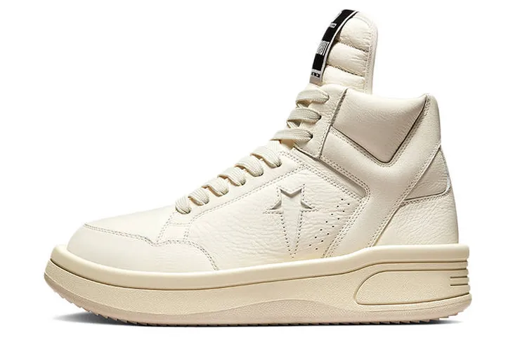 Turbowpn Rick Owens x Turbowpn Drkshdw Converse Mid 'Egret'