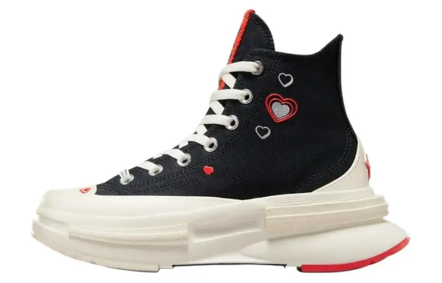 Converse Run Star Legacy CX High top Canvas Shoes Unisex Black White