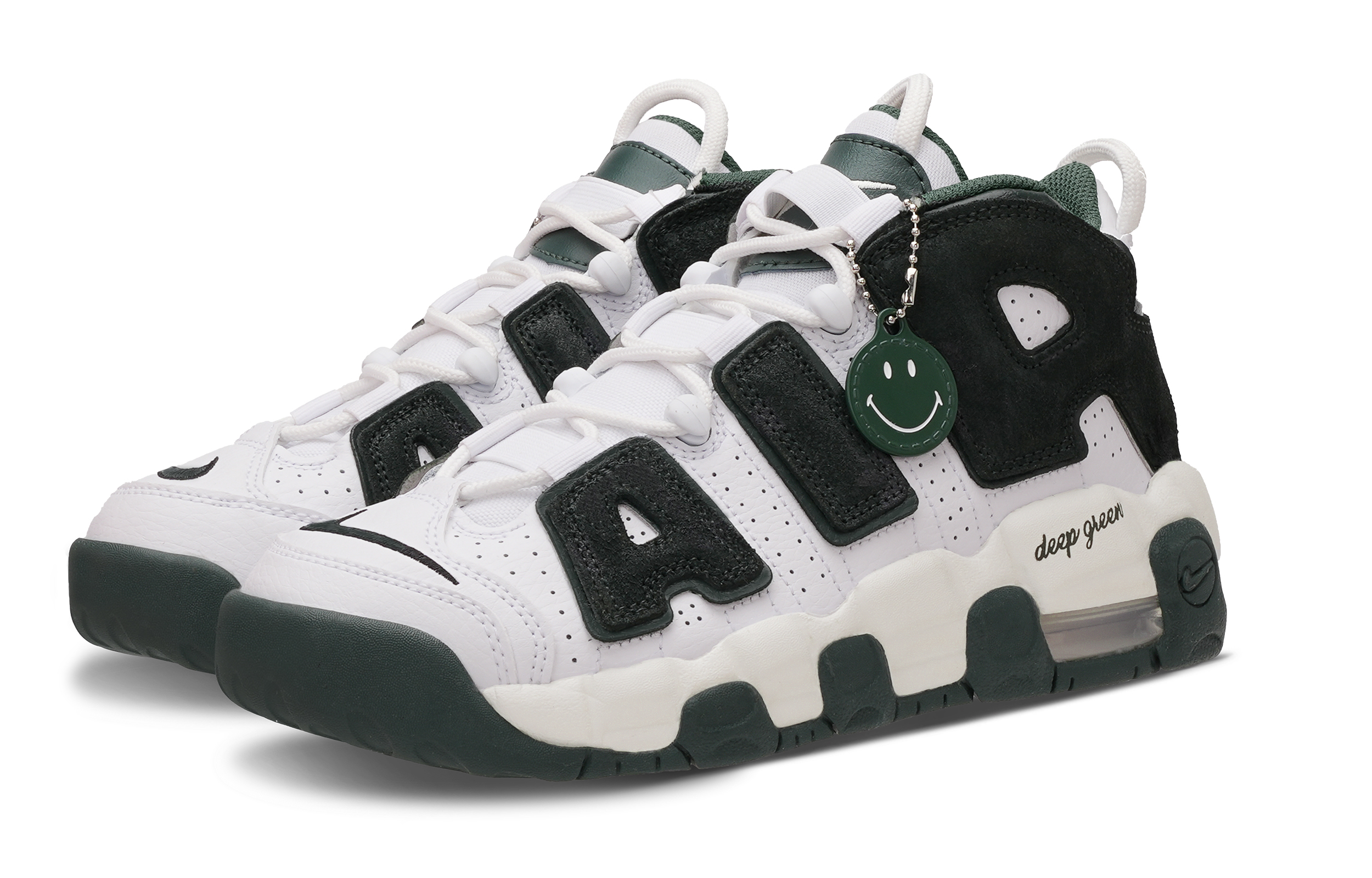 Nike Air More Uptempo Vintage Basketball Shoes Women’s High Top White/Green