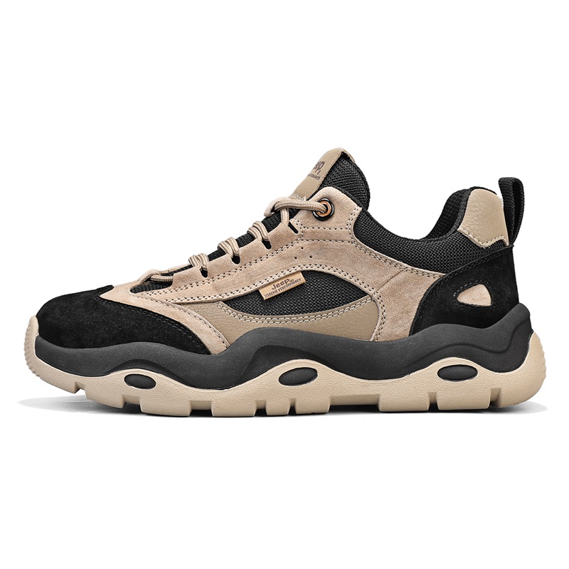 Jeep Abrasion Resistant Abrasion Resistant Low top Mountaineering Shoes Men’s Light Khaki