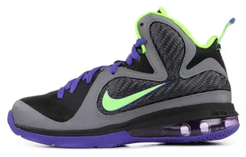 Nike LeBron 9 Black Electric Green Court Purple GS