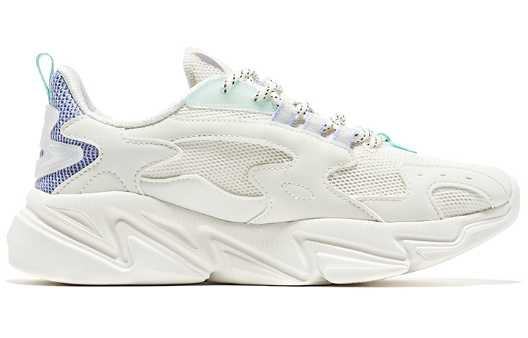 Erke Training Shoes Women’s Low Top Ivory White/Willow Purple