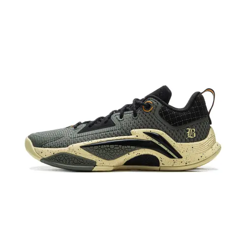 Li Ning BadFive Chase Hunt 1 Slip Resistant Coverage Lightweight Rebound Low top Outdoor Basketball Shoes Men's