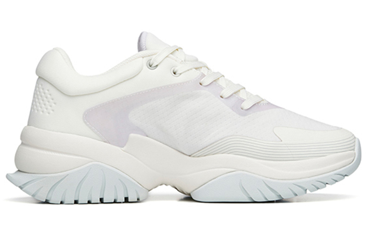 ANTA Training Shoes Women’s Low Top Ivory White/Misty Purple/White Gray Green
