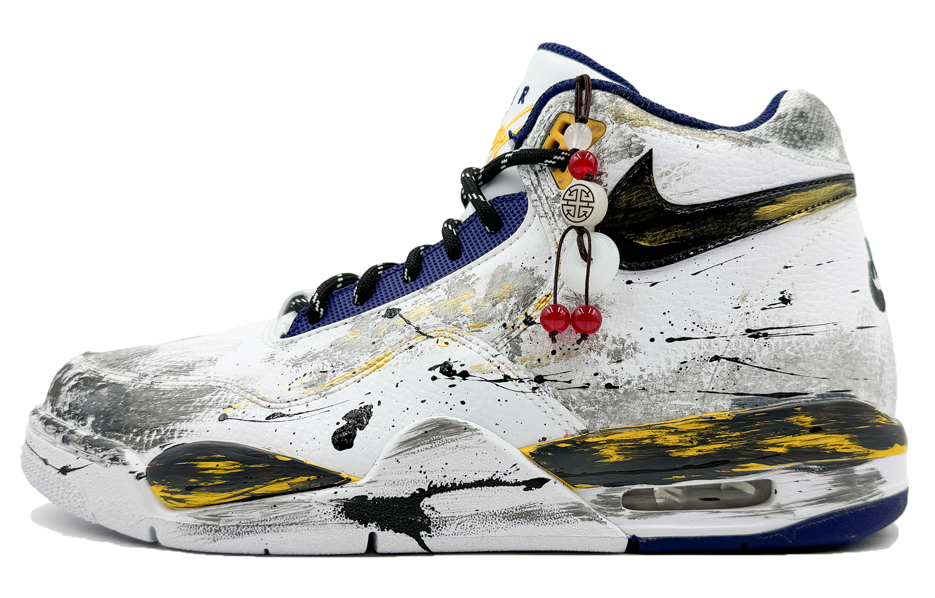 Nike Flight Legacy Mid top Vintage Basketball Shoes Men’s White