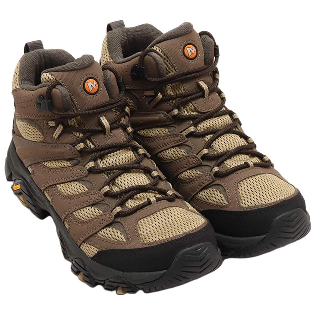 MERRELL MOAB 3 Slip Resistant Abrasion Resistant Mid top Mountaineering Shoes Men’s Brown
