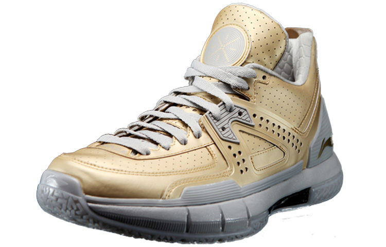 Li Ning WOW 5 Basketball Shoes Men’s Low Top Gold