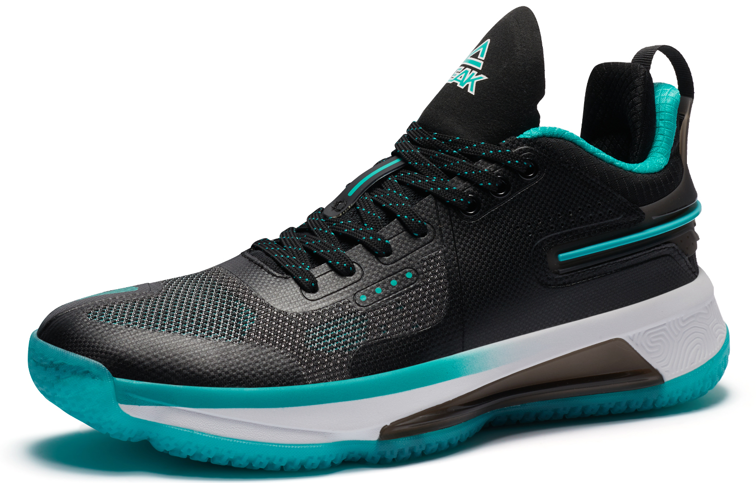 PEAK Taichi, Cold Front Fabric Low top Performance Basketball Shoes Men’s Black Blue